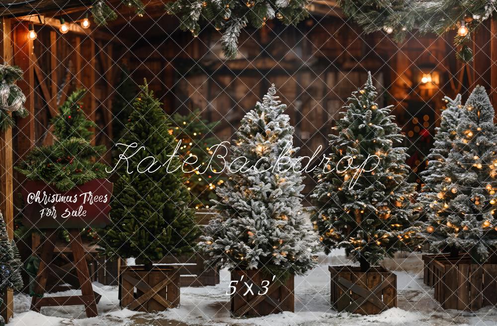 Kate Sapin de Noël Magasin Lumière Toile de fond conçue par Emetselch - Kate Backdrop FR