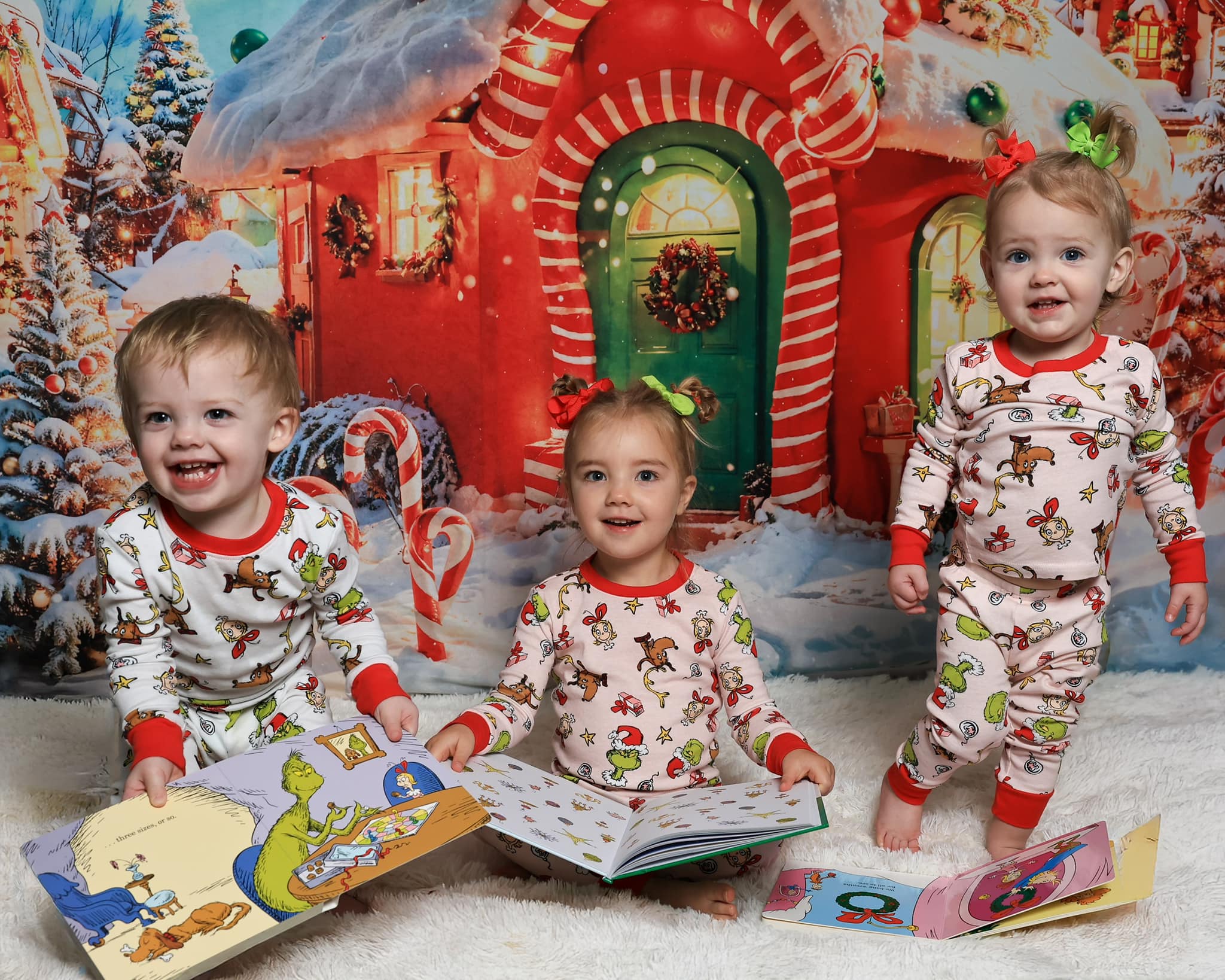 Kate Dessin animé Noël Forêt Cabane Toile de fond conçue par Chain Photographie - Kate Backdrop FR