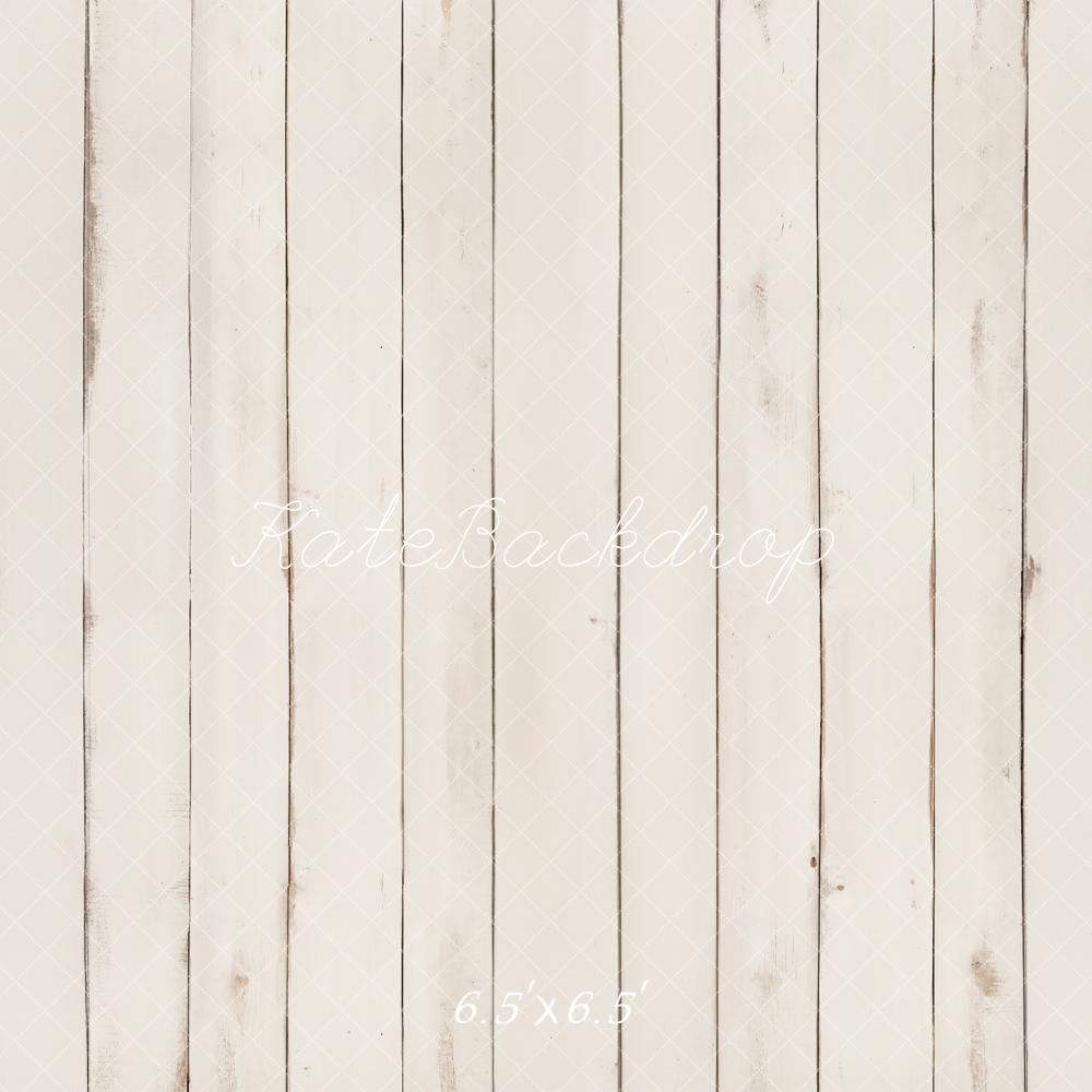 Kate Blanc Parquet Bois Sol Toile de fond conçue par Kate Image - Kate Backdrop FR