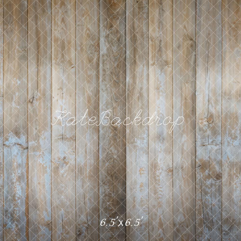 Kate Gris clair Vieux Plancher en bois Sol Toile de fond conçue par Kate Image - Kate Backdrop FR