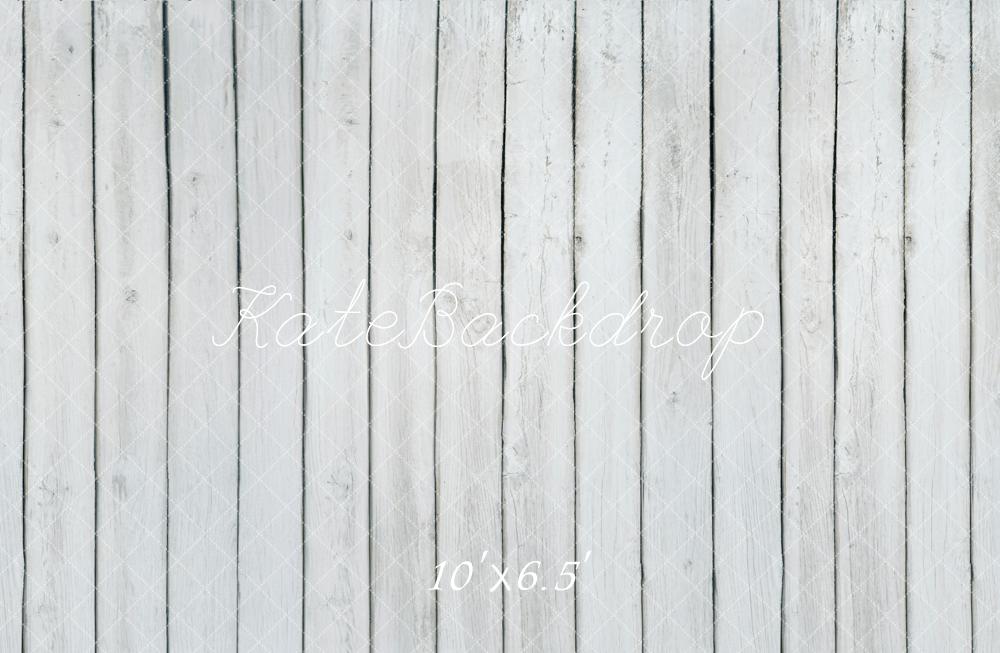 Kate Blanc Gris Parquet Sol en bois Toile de fond conçue par Kate Image - Kate Backdrop FR