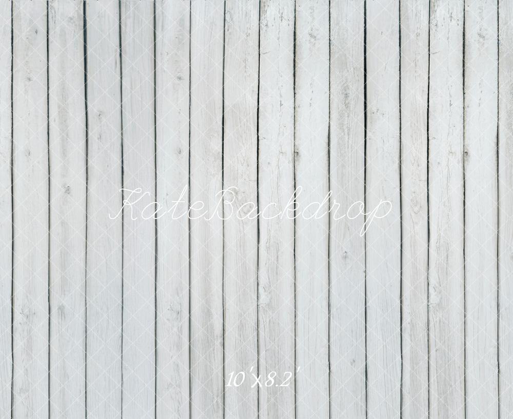 Kate Blanc Gris Parquet Sol en bois Toile de fond conçue par Kate Image - Kate Backdrop FR