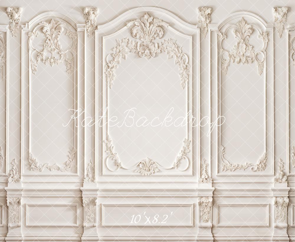 Offres Éclair Kate Blanc Mur Rétro Floral Portrait Toile de fond conçue par Chain Photographie - Kate Backdrop FR