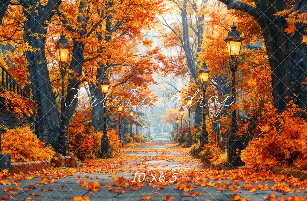 Kate Automne Forêt d'érables Chemin Toile de fond conçue par Emetselch - Kate Backdrop FR