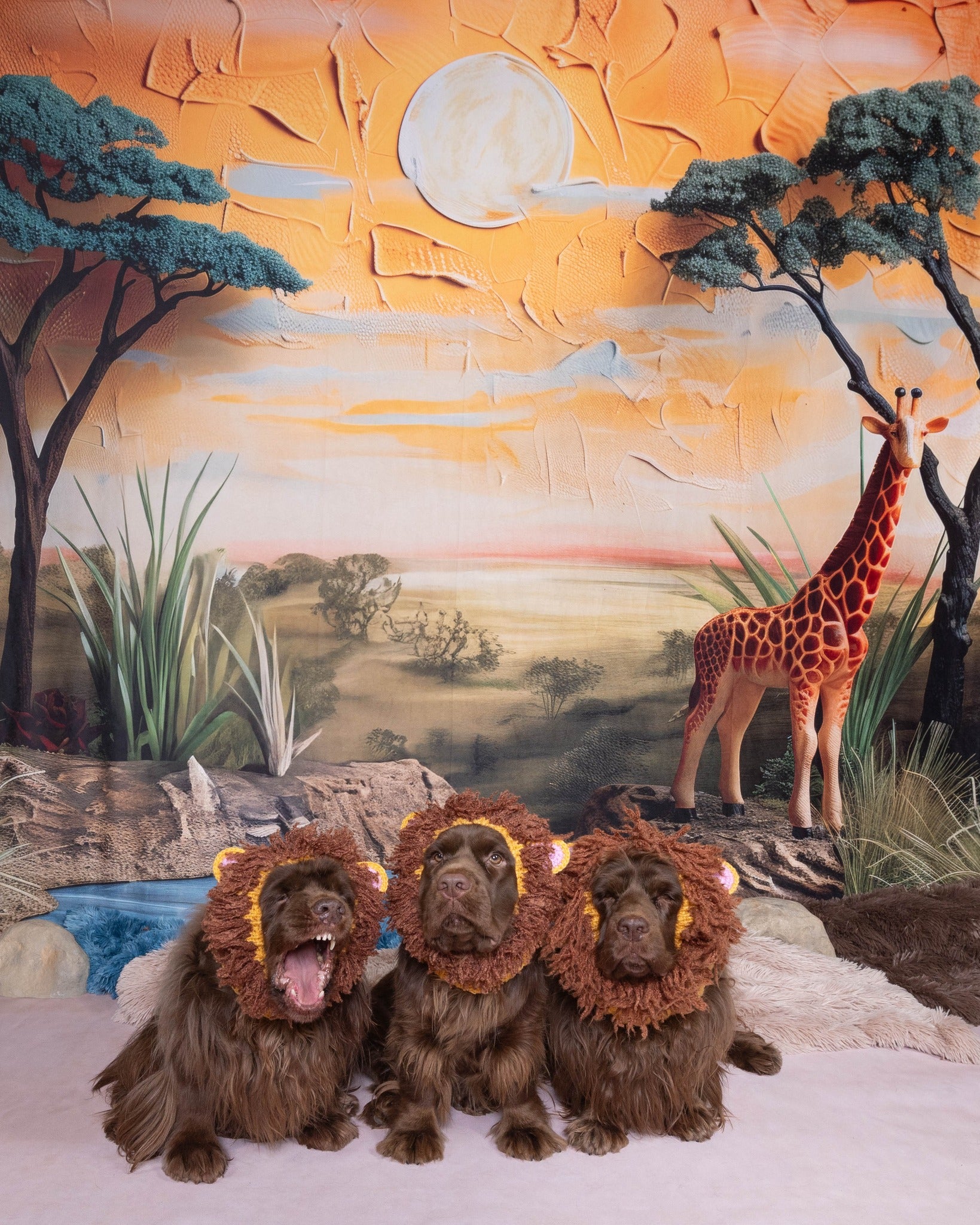 Kate Beaux-Arts Savane africaine Enfant Toile de fond conçue par Patty Robert - Kate Backdrop FR