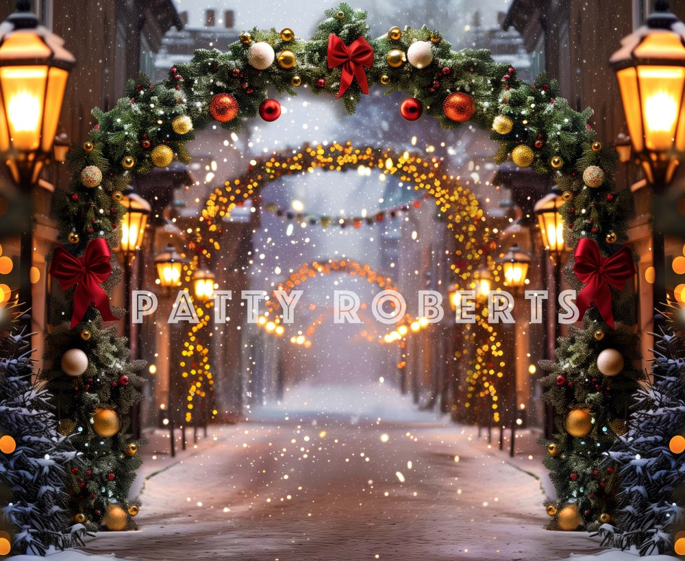 Kate Noël Rue Arche Lumières Nuit Toile de fond conçue par Patty Robert - Kate Backdrop FR