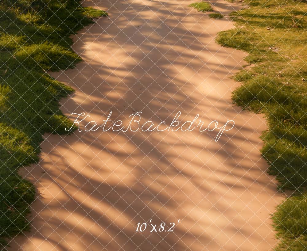 Kate Forêt Ombre Prairie Chemin Sol Toile de fond conçue par Kate Image - Kate Backdrop FR