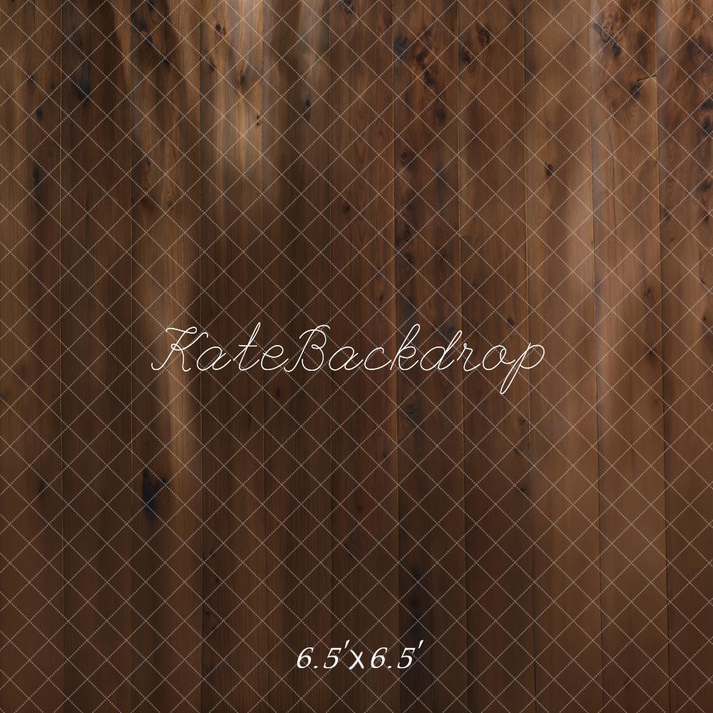 Kate Marron foncé Parquet Sol en bois Toile de fond conçue par Kate Image - Kate Backdrop FR
