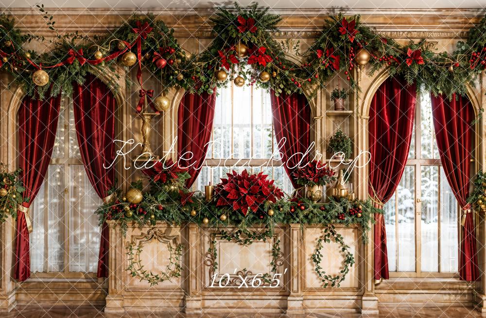 Kate Noël Mur Vintage Fenêtre Décors Rideau Toile de fond conçue par Emetselch - Kate Backdrop FR