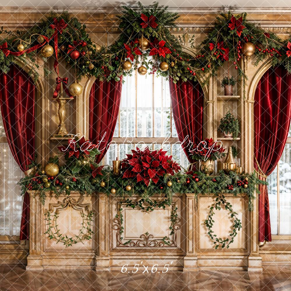 Kate Noël Mur Vintage Fenêtre Décors Rideau Toile de fond conçue par Emetselch - Kate Backdrop FR