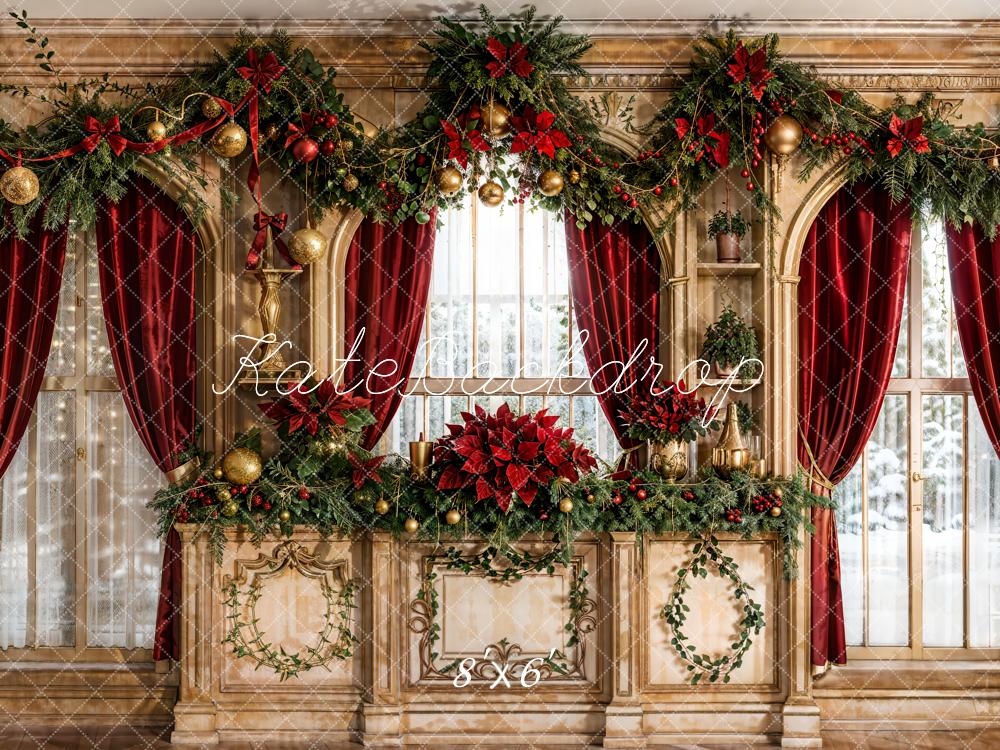 Kate Noël Mur Vintage Fenêtre Décors Rideau Toile de fond conçue par Emetselch - Kate Backdrop FR