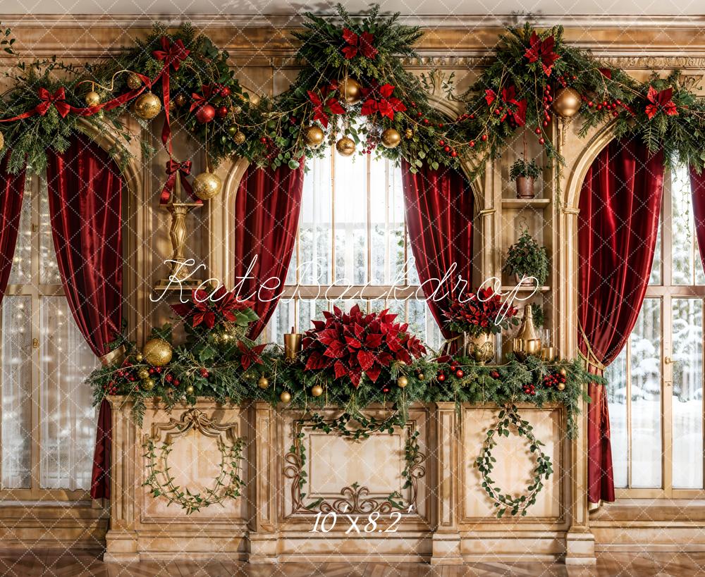 Kate Noël Mur Vintage Fenêtre Décors Rideau Toile de fond conçue par Emetselch - Kate Backdrop FR