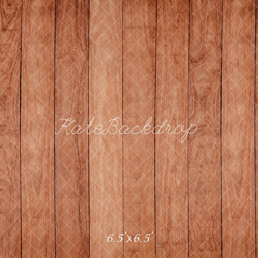 Kate Orange Parquet Sol en bois Toile de fond conçue par Kate Image - Kate Backdrop FR
