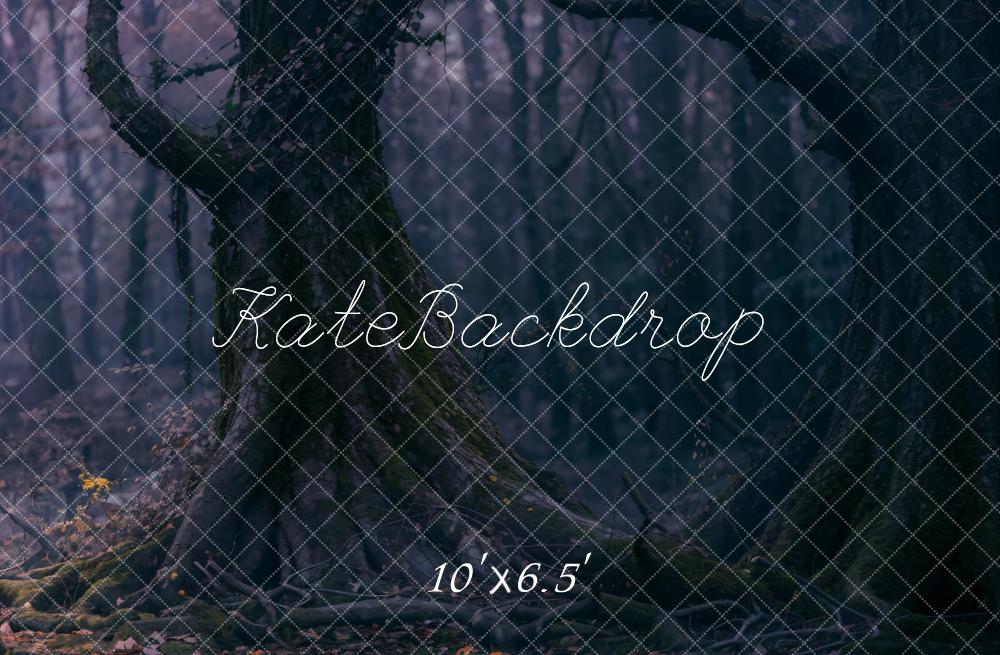 Kate Halloween Arbres Forêt Brumeux Toile de fond conçue par Emetselch - Kate Backdrop FR