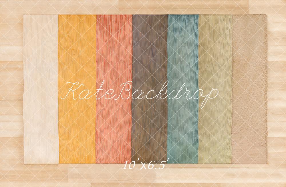 Kate Coloré Parquet Sol Toile de fond conçue par Kate Image - Kate Backdrop FR