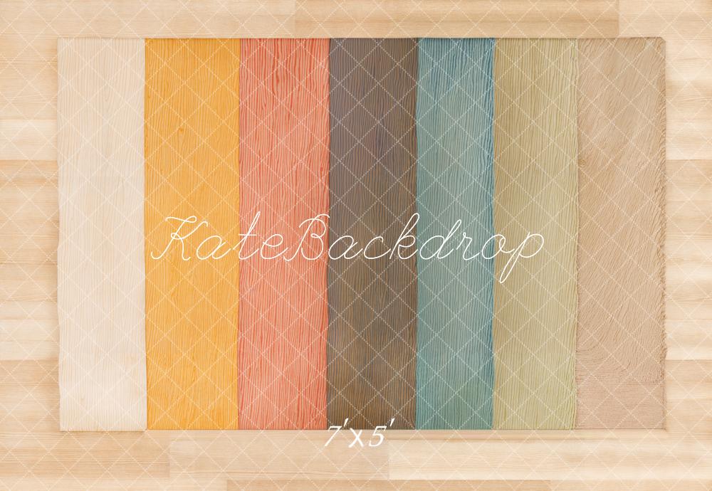 Kate Coloré Parquet Sol Toile de fond conçue par Kate Image - Kate Backdrop FR