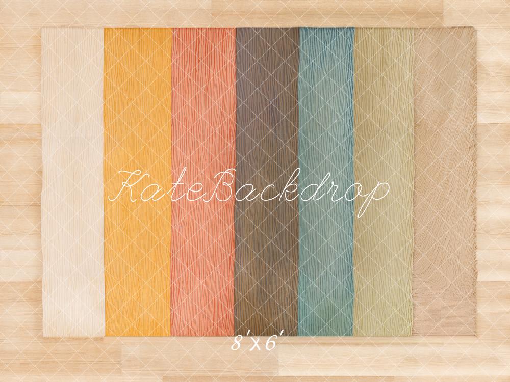 Kate Coloré Parquet Sol Toile de fond conçue par Kate Image - Kate Backdrop FR