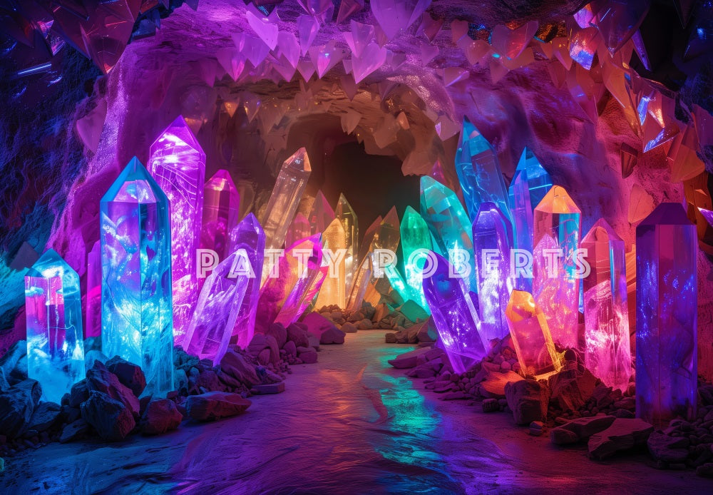 Kate Mystique Cristaux Violet Grotte Toile de fond conçue par Patty Robert - Kate Backdrop FR