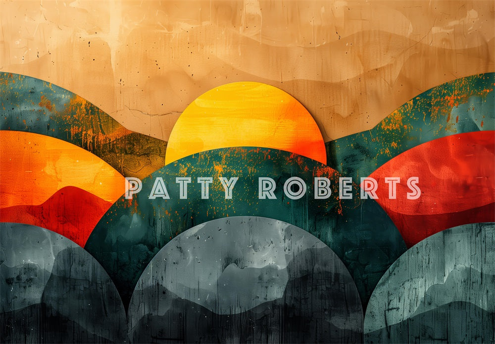 Kate Rétro Arche Abstrait Portrait Toile de fond conçue par Patty Robert - Kate Backdrop FR