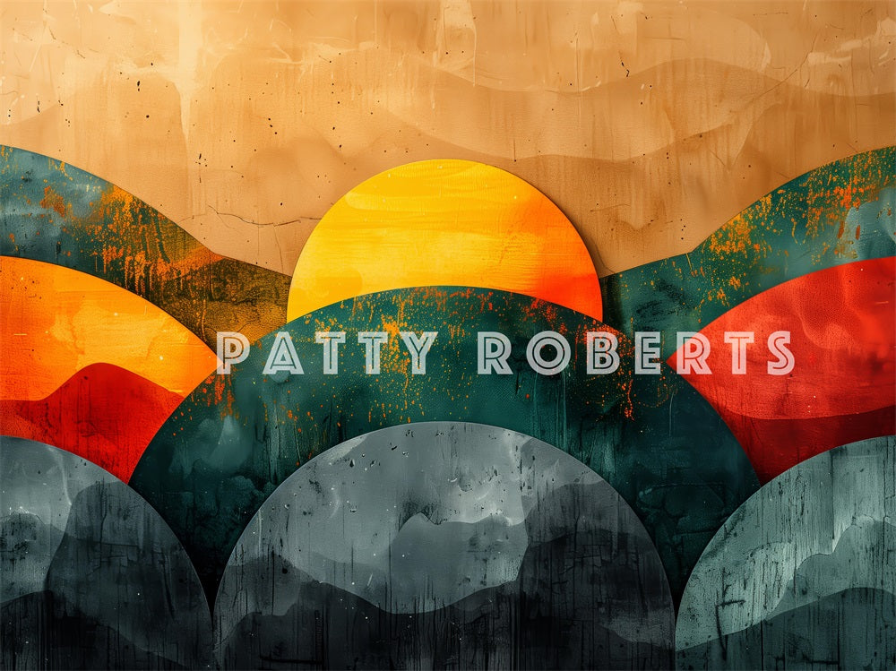 Kate Rétro Arche Abstrait Portrait Toile de fond conçue par Patty Robert - Kate Backdrop FR