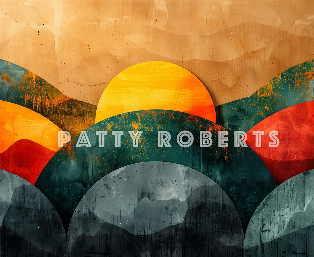 Kate Rétro Arche Abstrait Portrait Toile de fond conçue par Patty Robert - Kate Backdrop FR