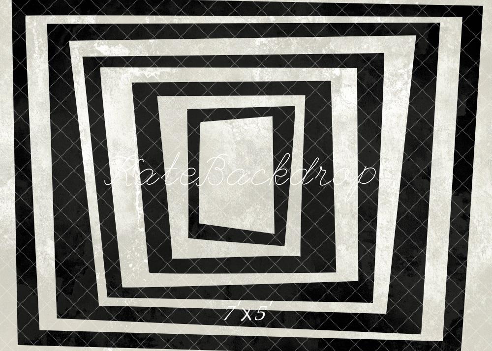 Kate Noir et Blanc Cadre Portrait Artistique Toile de fond conçue par Mini MakeBelieve - Kate Backdrop FR