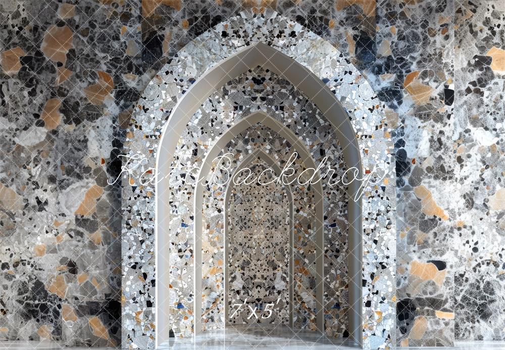 Kate Arche Mur de marbre Boudoir Toile de fond conçue par Mini MakeBelieve - Kate Backdrop FR