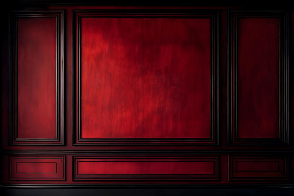 Kate Mur Vintage Rouge Sombre Portrait Toile de fond conçue par Emetselch