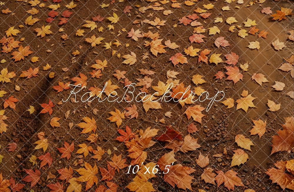 Kate Automne Feuilles d'érable Sol Toile de fond conçue par Emetselch - Kate Backdrop FR