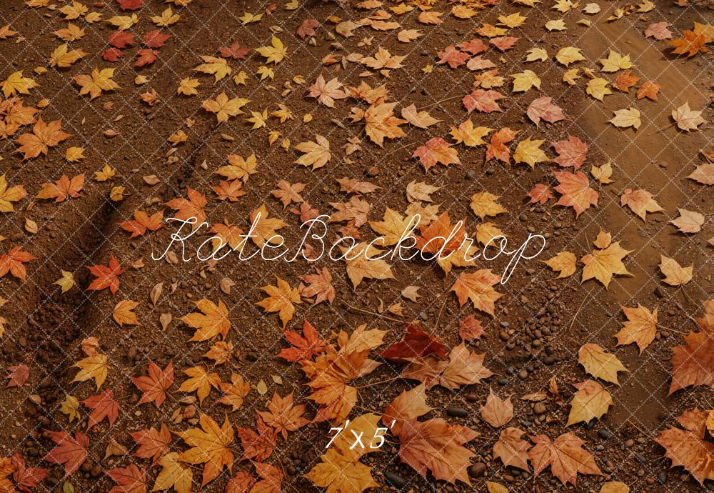 Kate Automne Feuilles d'érable Sol Toile de fond conçue par Emetselch - Kate Backdrop FR