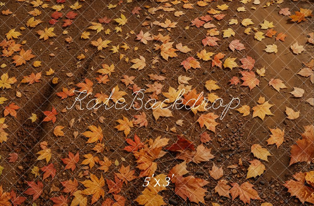 Kate Automne Feuilles d'érable Sol Toile de fond conçue par Emetselch - Kate Backdrop FR