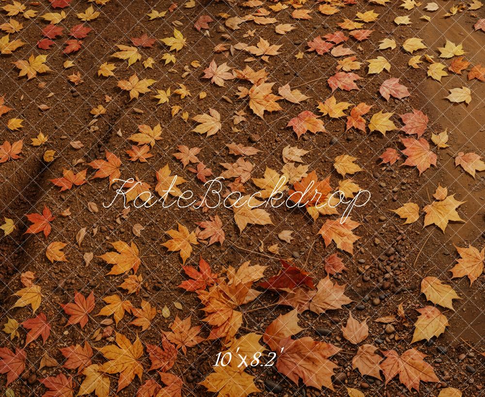 Kate Automne Feuilles d'érable Sol Toile de fond conçue par Emetselch - Kate Backdrop FR