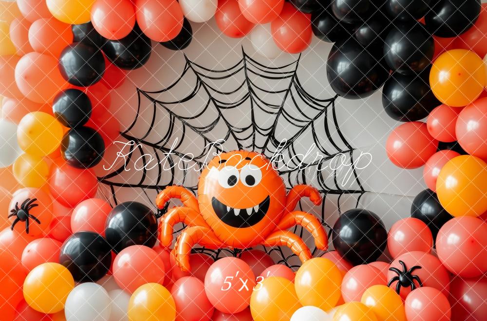 Kate Halloween Araignée Arche de ballons Toile de fond conçue par Patty Robert - Kate Backdrop FR