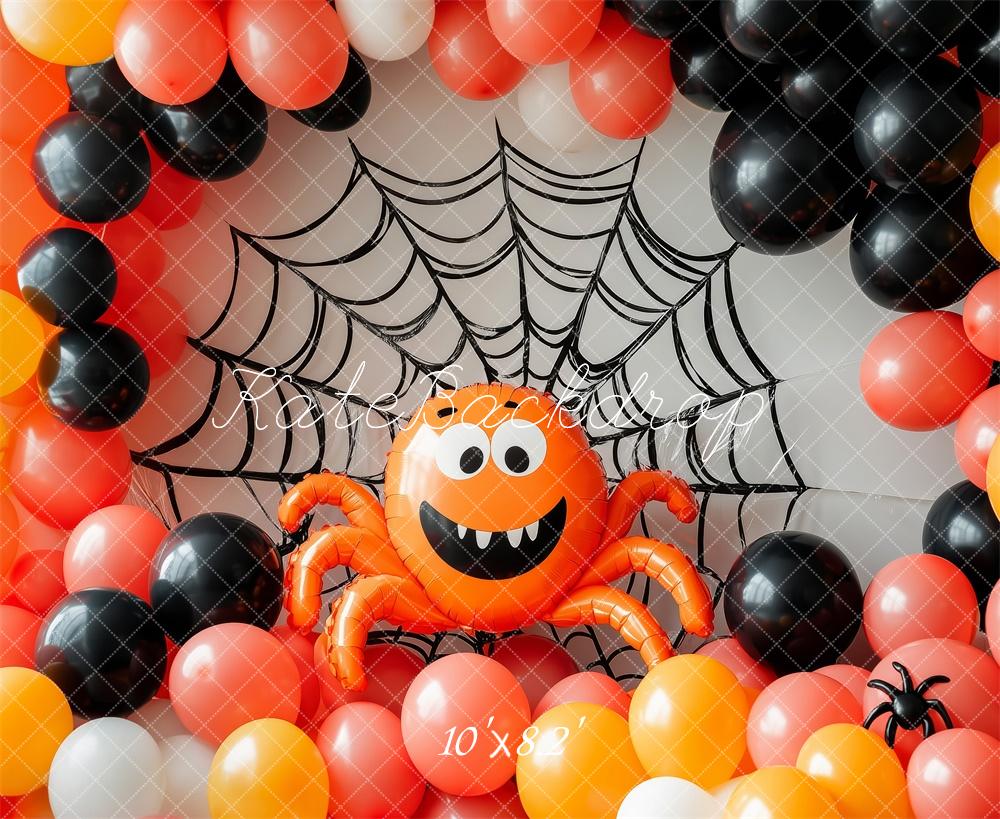 Kate Halloween Araignée Arche de ballons Toile de fond conçue par Patty Robert - Kate Backdrop FR