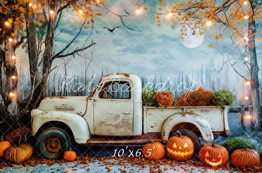 Kate Champ de Citrouille Camion Rustique Toile de fond conçue par Patty Robert - Kate Backdrop FR