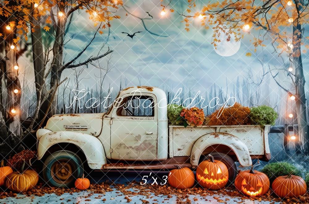 Kate Champ de Citrouille Camion Rustique Toile de fond conçue par Patty Robert - Kate Backdrop FR