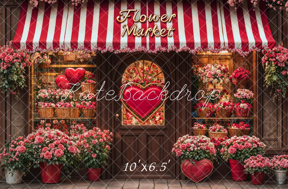 Kate Saint Valentin Boutique de Fleurs Toile de fond conçue par Emetselch - Kate Backdrop FR