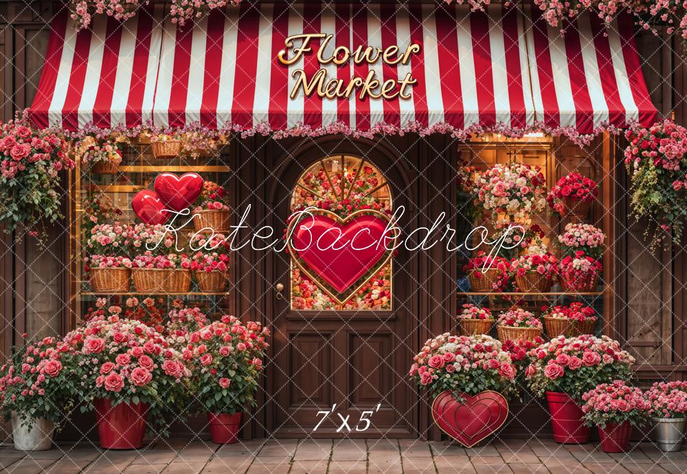 Kate Saint Valentin Boutique de Fleurs Toile de fond conçue par Emetselch - Kate Backdrop FR