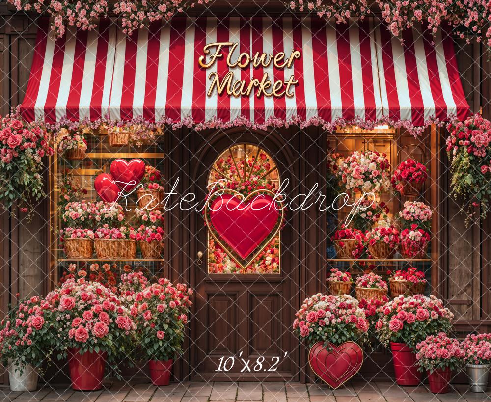 Kate Saint Valentin Boutique de Fleurs Toile de fond conçue par Emetselch - Kate Backdrop FR