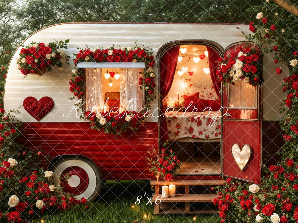 Kate Saint Valentin Romantique Camping-car Toile de fond conçue par Emetselch - Kate Backdrop FR