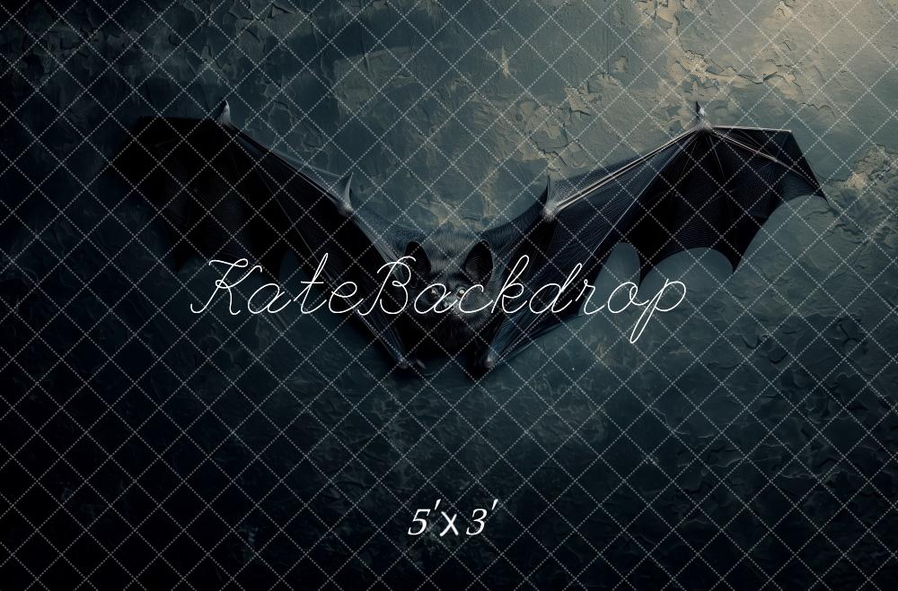 Kate Halloween Chauve-souris Noir Toile de fond conçue par Patty Robert - Kate Backdrop FR