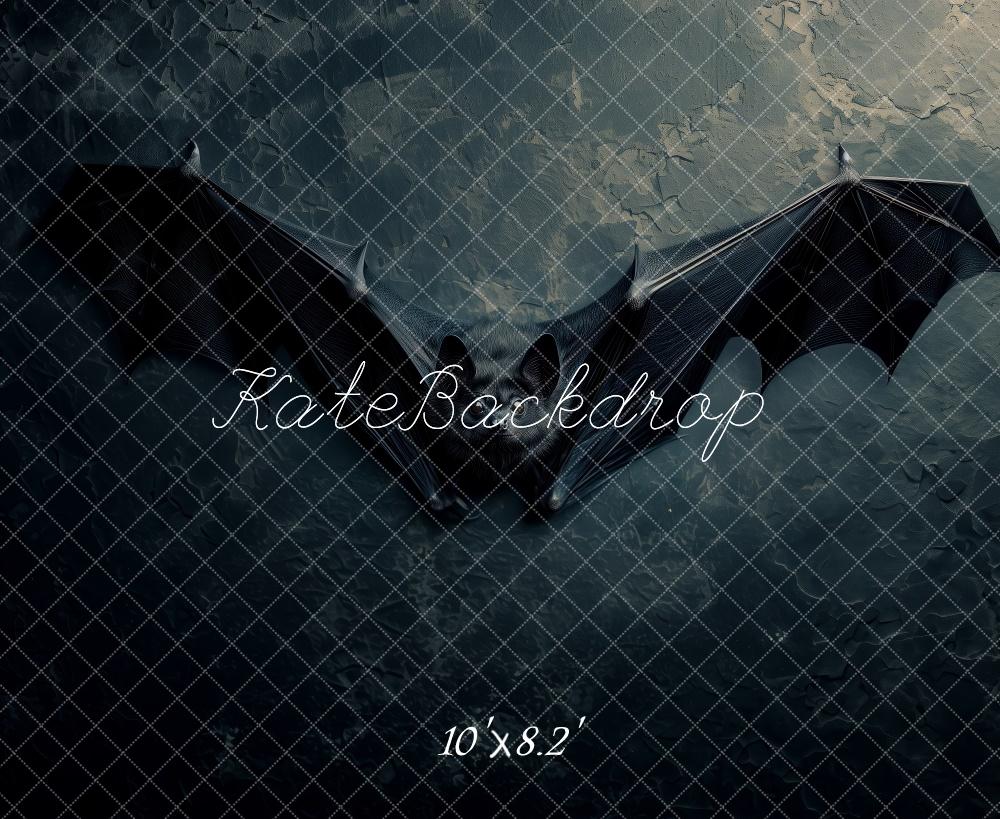 Kate Halloween Chauve-souris Noir Toile de fond conçue par Patty Robert - Kate Backdrop FR