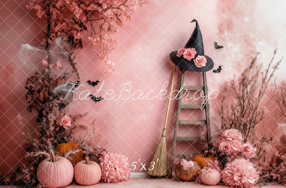 Kate Halloween Rose Coin des sorcières Toile de fond conçue par Patty Robert - Kate Backdrop FR