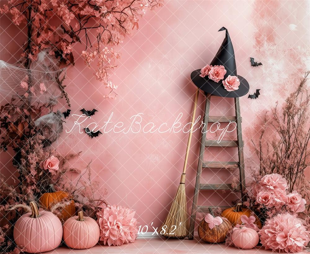 Kate Halloween Rose Coin des sorcières Toile de fond conçue par Patty Robert - Kate Backdrop FR