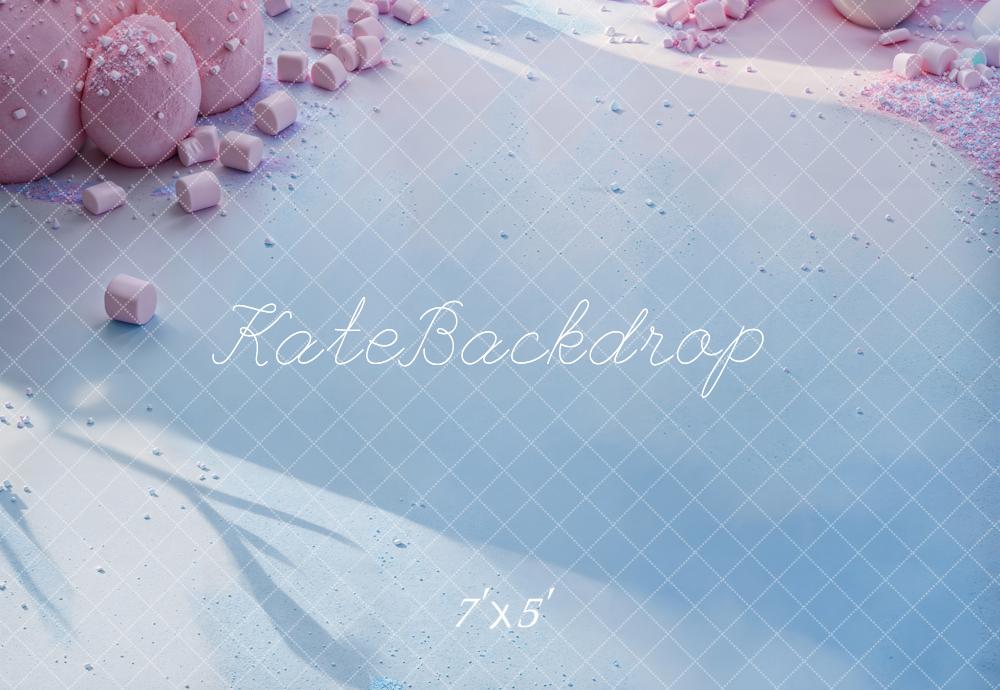 Kate Cake smash Guimauve Rose Sol Toile de fond conçue par Emetselch - Kate Backdrop FR