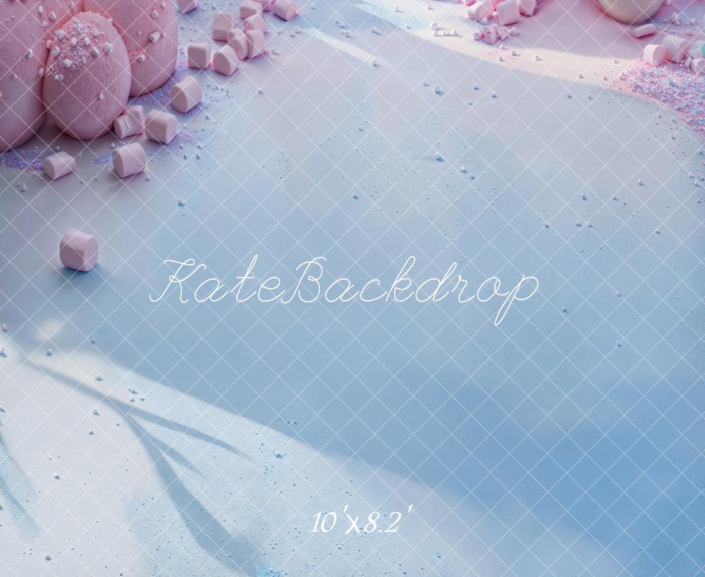Kate Cake smash Guimauve Rose Sol Toile de fond conçue par Emetselch - Kate Backdrop FR
