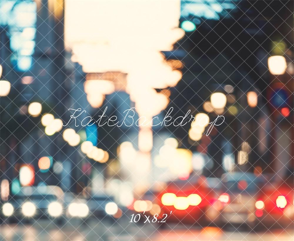 Kate Ville Lumières Bokeh Moderne Toile de fond conçue par Mini MakeBelieve - Kate Backdrop FR