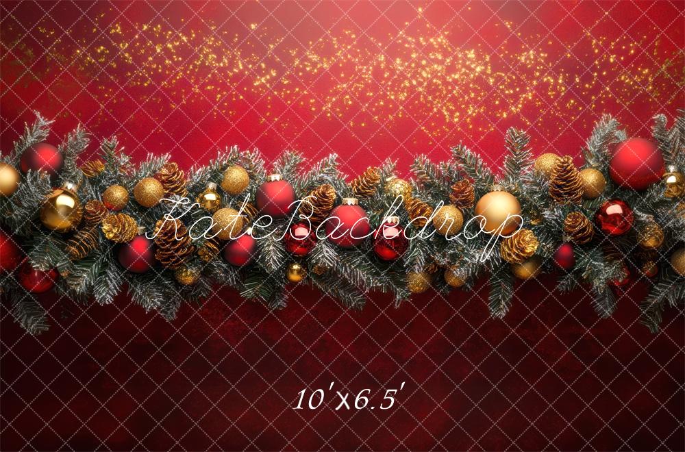 Kate Noël Guirlande Mur Rouge Décors Toile de fond conçue par Mini MakeBelieve - Kate Backdrop FR