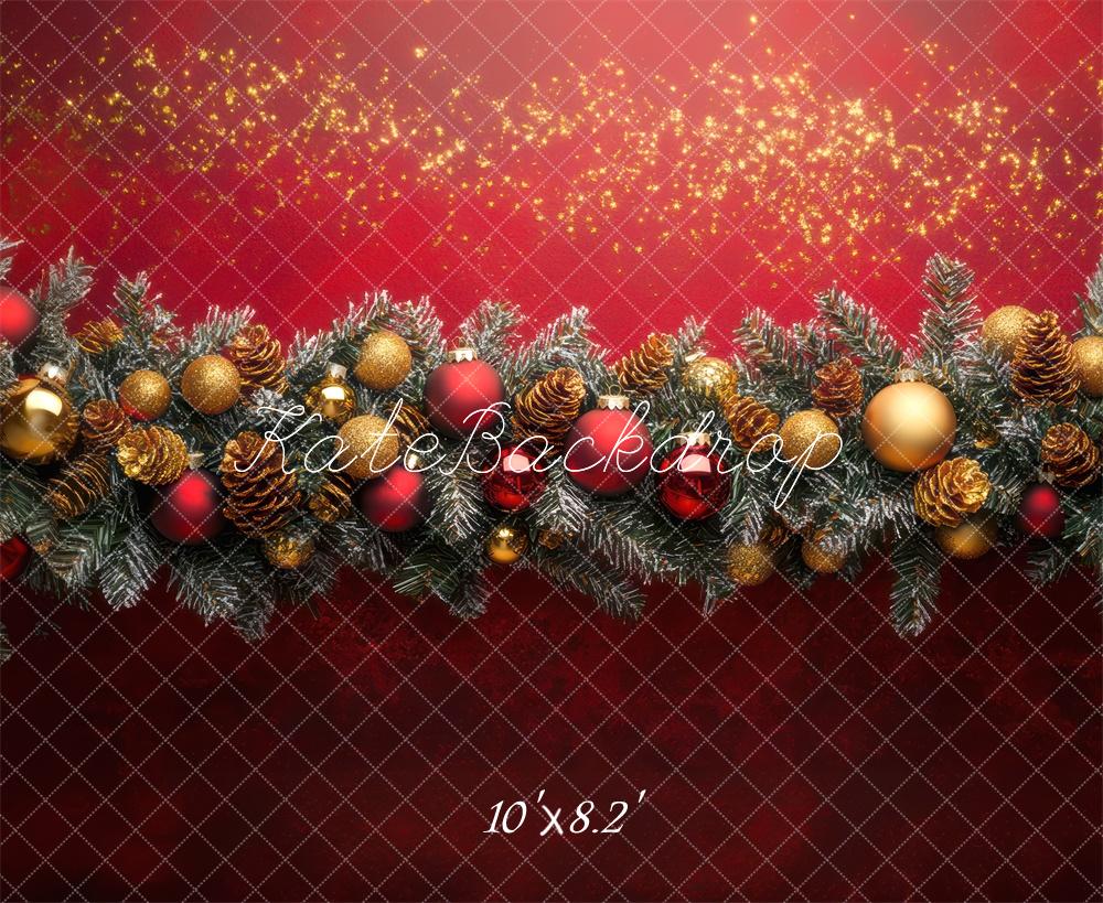 Kate Noël Guirlande Mur Rouge Décors Toile de fond conçue par Mini MakeBelieve - Kate Backdrop FR