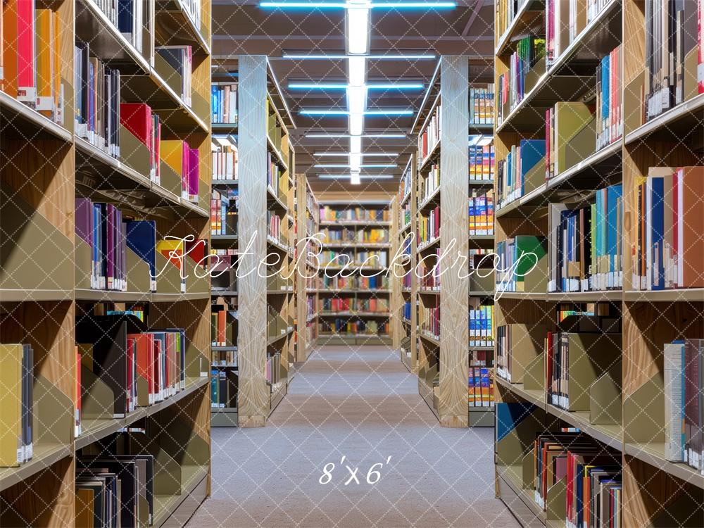 Offres Éclair #4 Kate Enfant Bibliothèque Moderne Toile de fond conçue par Mini MakeBelieve - Kate Backdrop FR